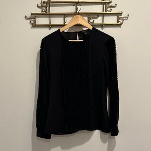 Ann Taylor Elegant Black Women's Blouse